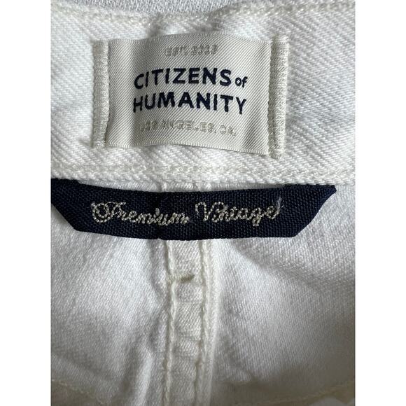 Citizens of Humanity Charlotte Crop High Rise Straight in Fiori Jeans Distressed - Picture 7 of 15